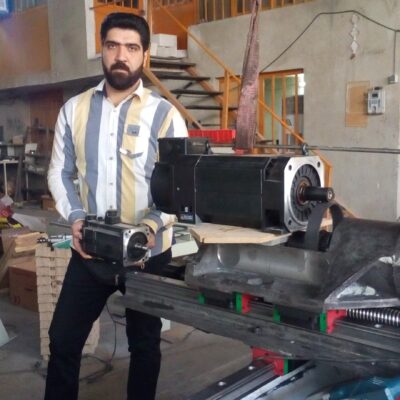 ساخت دستگاه CNC مدل سازی چدن 1390